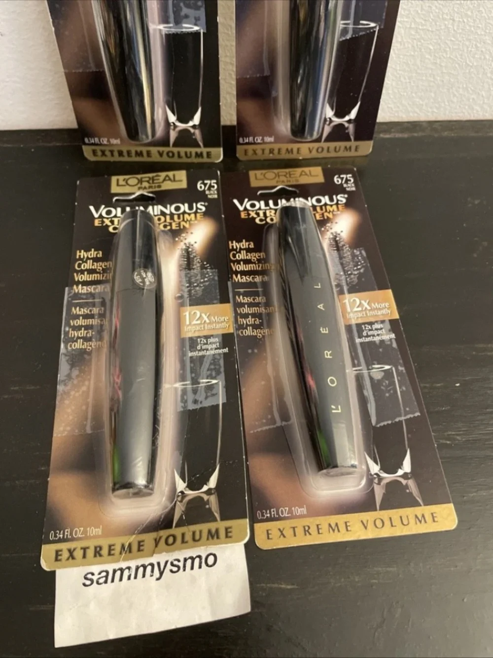 LOREAL Voluminous Extra Volume Collagen Mascara 675 BLACK, x4
